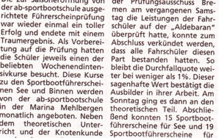 Zeitungsartikel März 2009